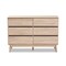 Baxton Studio Miren Mid-Century Modern Light Oak and Dark Grey 6-Drawer Dresser 148-8256 - alternate 4